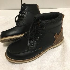 Max + Jake Brayden Boys Black/Brown Boots 1M